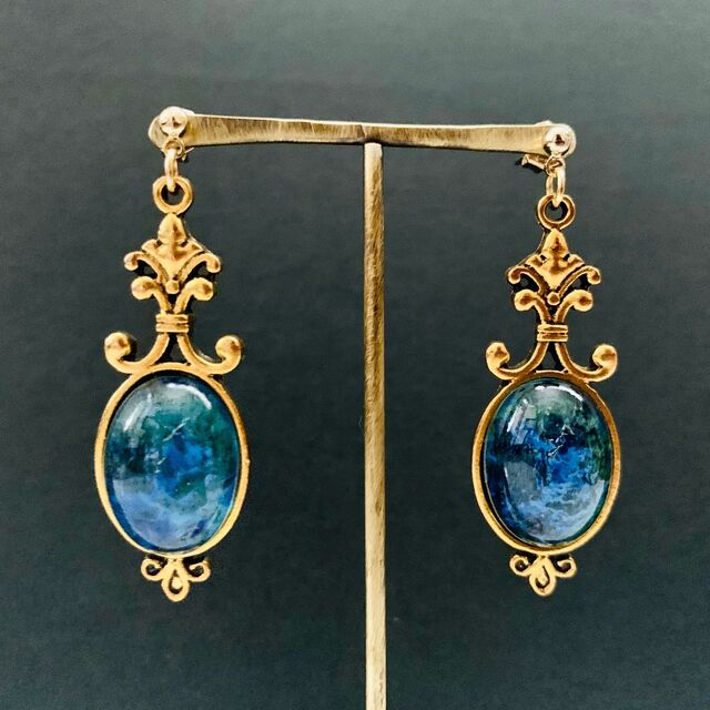 ドラゴンズブレスシーブルーピアス